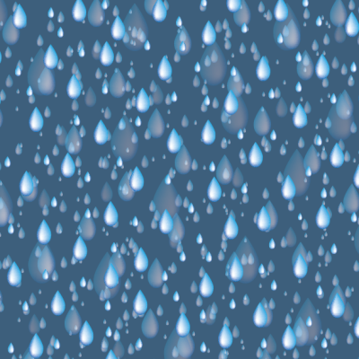 a close-up of a blue water droplet