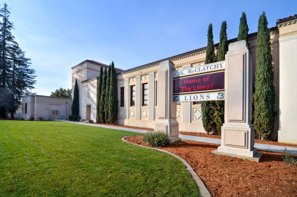 Projects seismic retrofit at high school for C.K. McClatchy in Sacramento