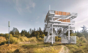 observation tower with many stairs